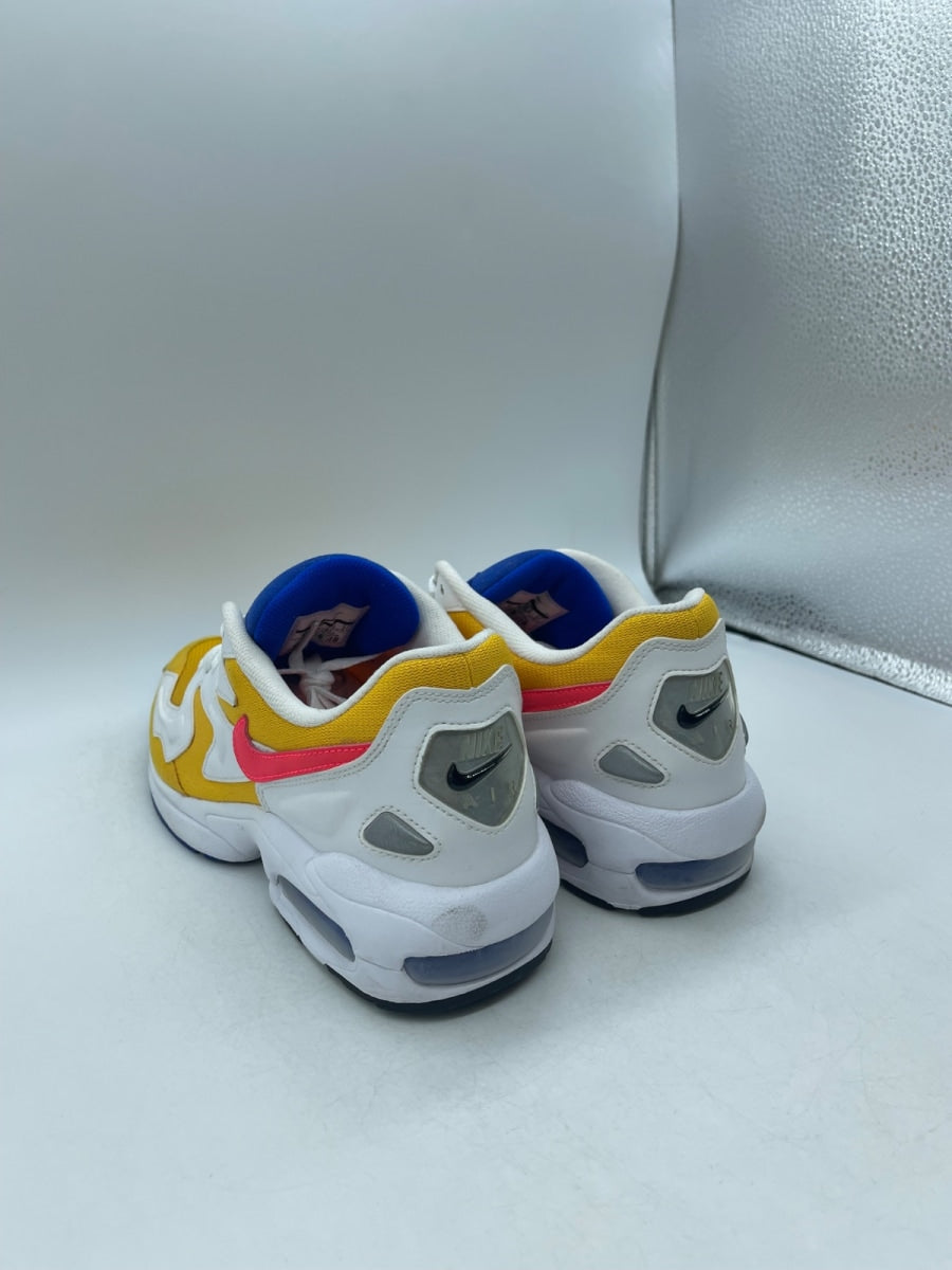 Nike Air Max2 Light University Gold Flash Crimson 9 (Moderately Worn Pre-Owned) - Image 4