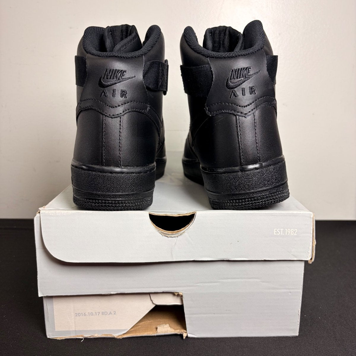 Nike Air Force 1 High Triple Black (Size 8) - Image 4