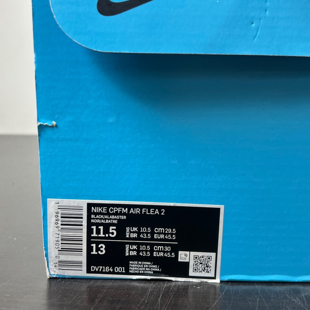 Nike CPFM Air Flea 2 Cactus Plant Flea Market Black Alabaster 11.5 (Lightly Worn Pre-Owned)NikeBlack/Alabaster - Image 4