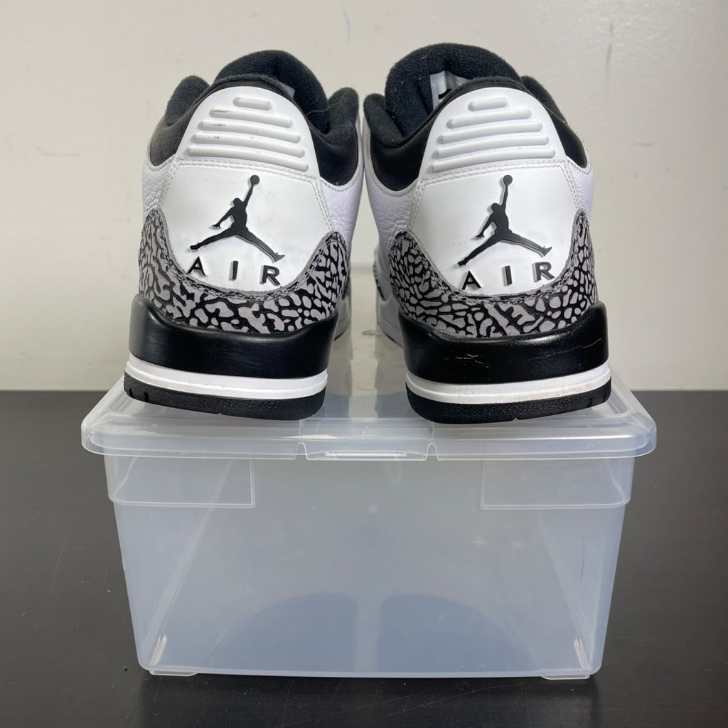 Jordan 3 Retro Infrared 23 10.5 (Moderately Worn Pre-Owned)JordanWhite/Cement Grey-Infrared 23-Black - Image 4