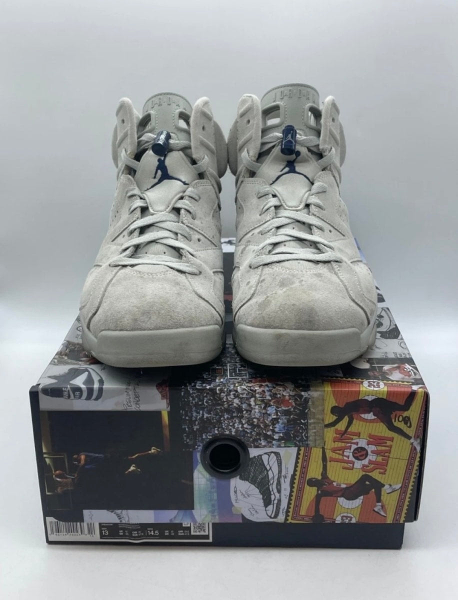 Jordan 6 Retro Georgetown (2022) 13 (Lightly Worn Pre-Owned)JordanMagnet/College Navy - Image 2