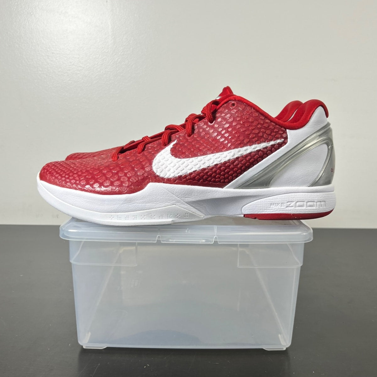 Nike Kobe 6 TB Varsity Red 12 (New Pre-Owned)NikeVarsity Red/White/Metallic Silver - Image 3