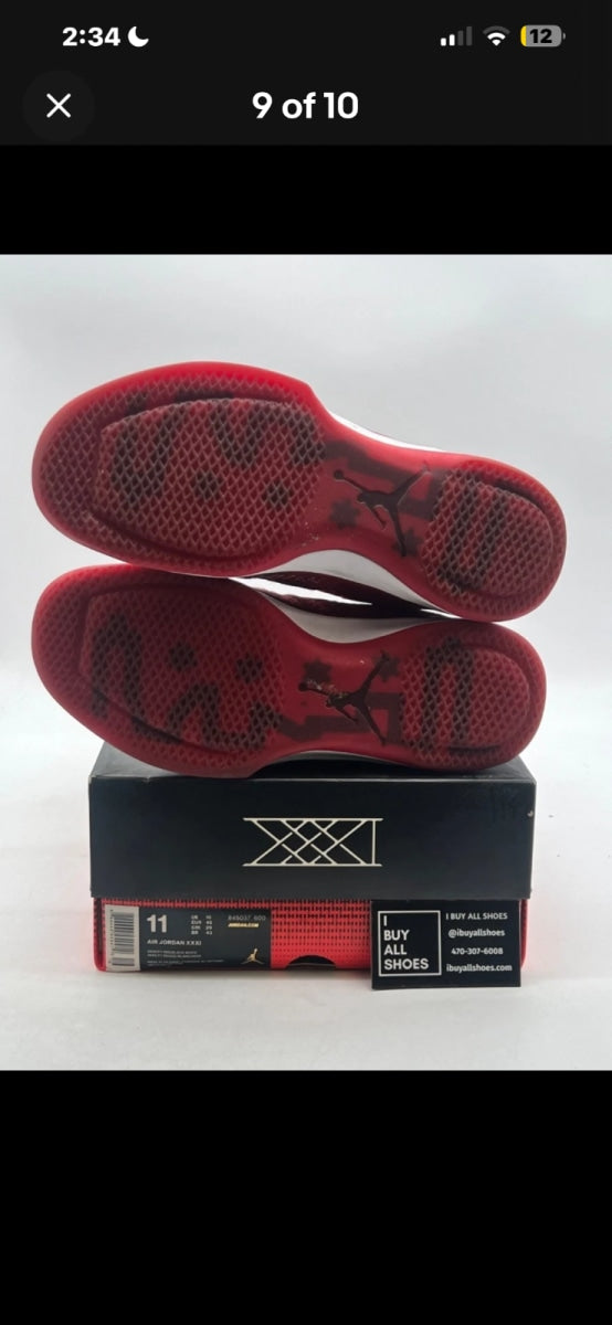 Jordan XXX1 Chicago 11 (Lightly Worn Pre-Owned)JordanUniversity Red/Black-White - Image 7