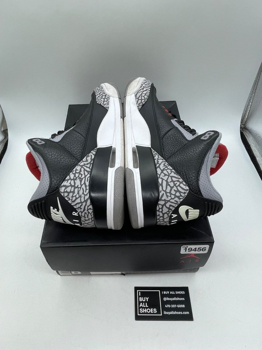 Jordan 3 Retro Black Cement (2018) 8 (Moderately Worn Pre-Owned) - Image 6