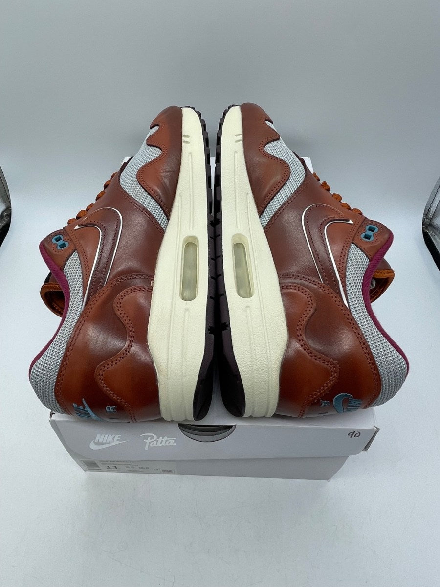 Nike Air Max 1 Patta The Next Wave Dark Russett 11 (Moderately Worn Pre-Owned)NikeDark Russet/Dark Russet-Metallic Silver - Image 6