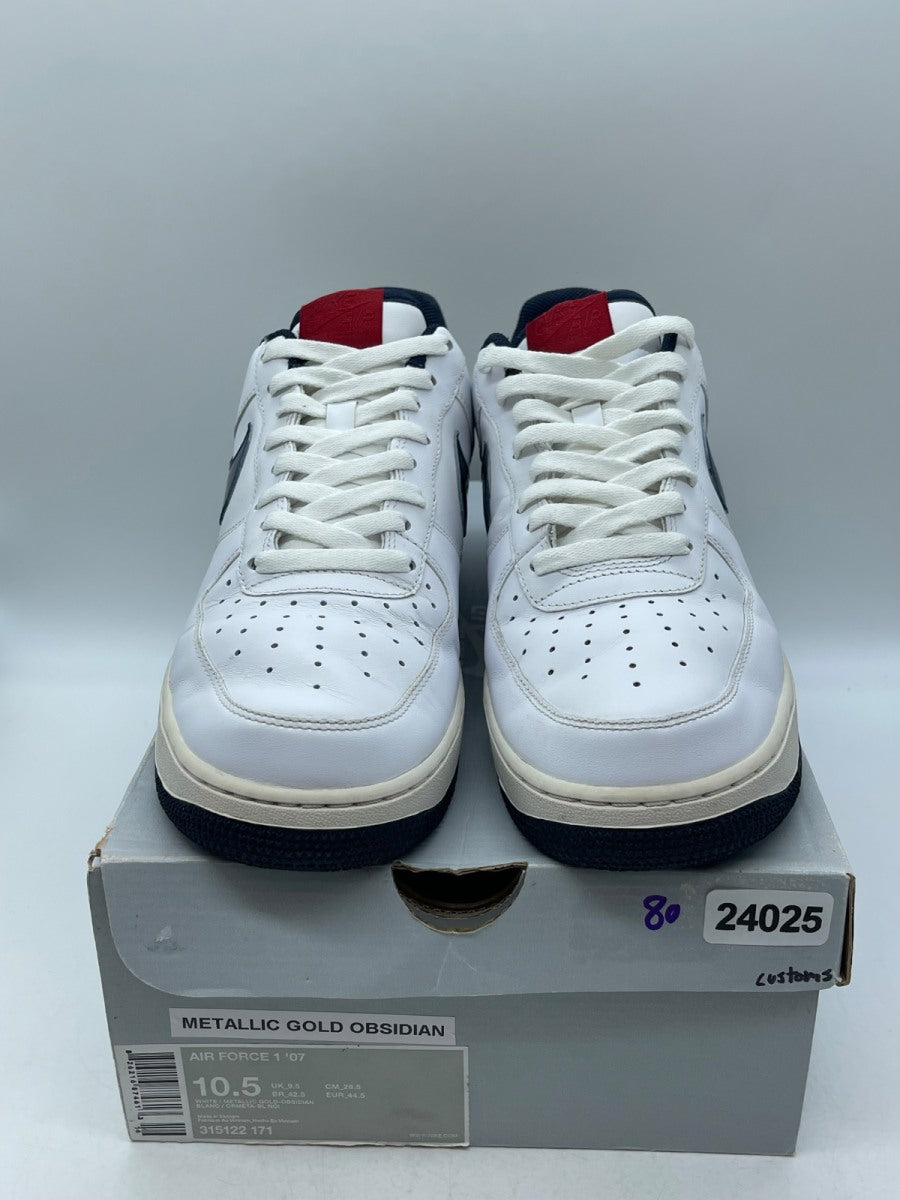 Nike Air Force 1 '07 'Gold Obsidian' 10.5 (Moderately Worn Pre-Owned)Nike - Image 2