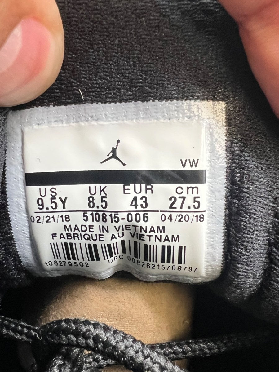 Jordan 12 Retro Black Rush Pink (GS) 9.5Y (Lightly Worn Pre-Owned) - Image 8