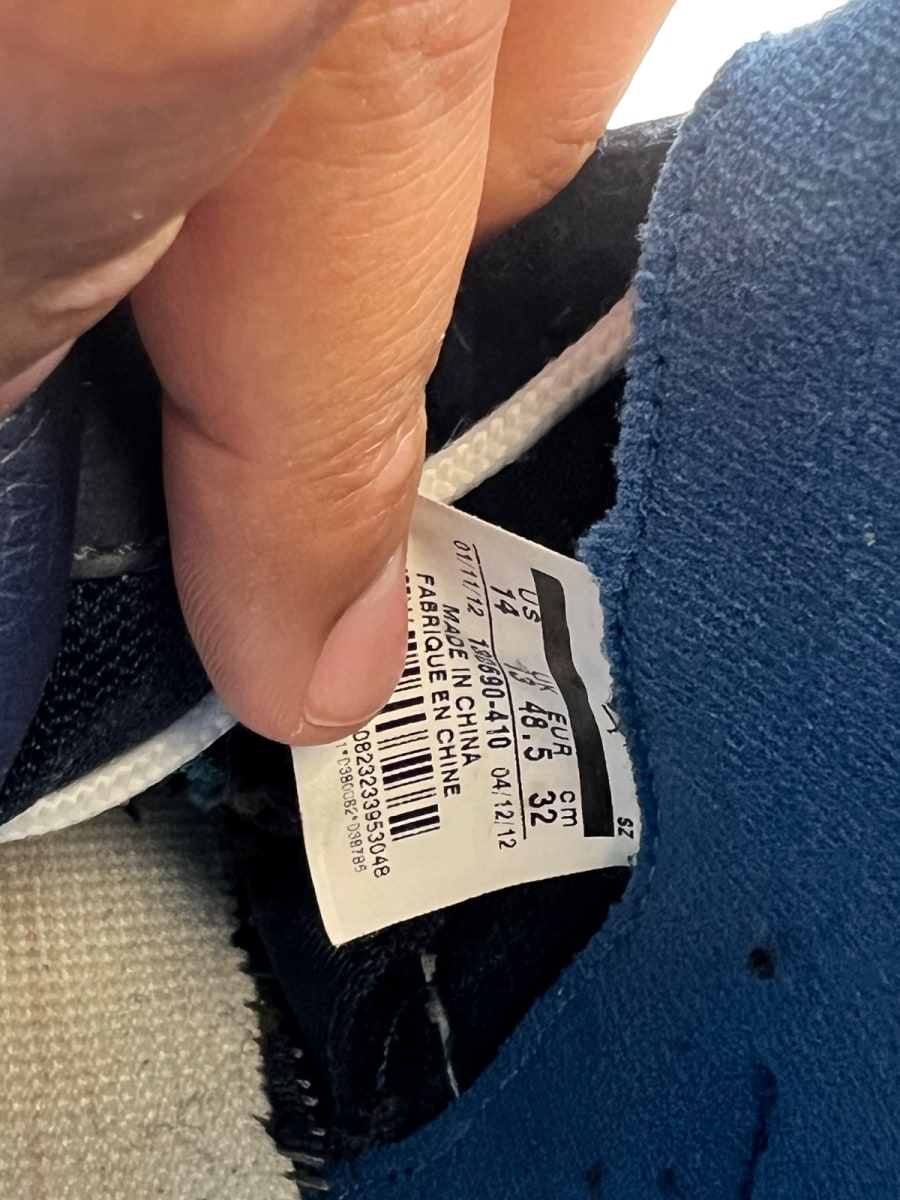 Jordan 12 Retro Obsidian (2012) 14 (Heavily Worn Pre-Owned) - Image 9