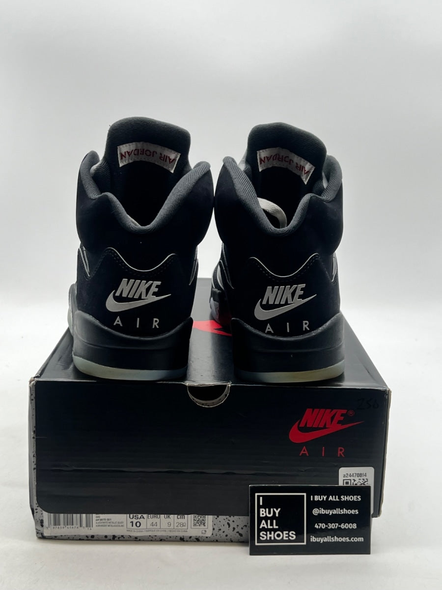 Jordan 5 Retro OG Black Metallic Reimagined 10 (Lightly Worn Pre-Owned) - Image 3