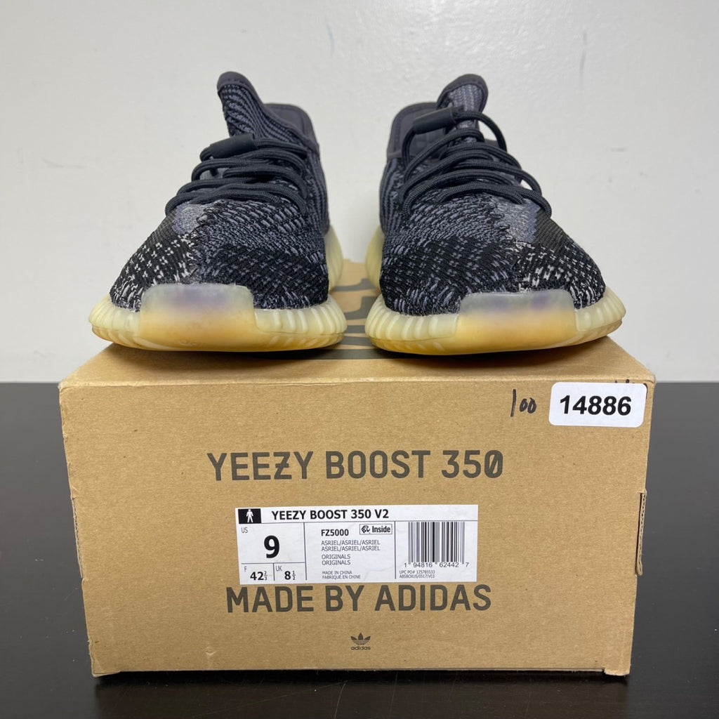 adidas Yeezy Boost 350 V2 Carbon 9 (Moderately Worn Pre-Owned)adidasCarbon/Carbon/Carbon - Image 2