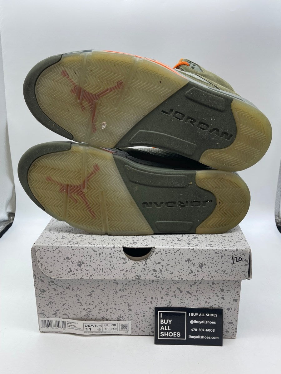 Jordan 5 Retro Olive (2024) 11 (Moderately Worn Pre-Owned) - Image 7