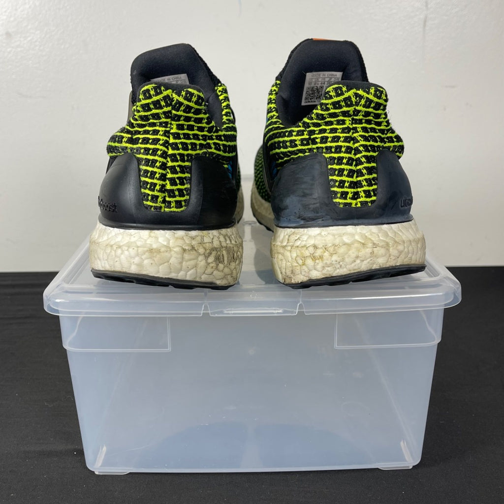 adidas Ultra Boost 5.0 DNA Black Team Solar Green Blue 10 (Moderately Worn Pre-Owned)adidasCore Black/Team Solar Green/Team Solar Orange - Image 4