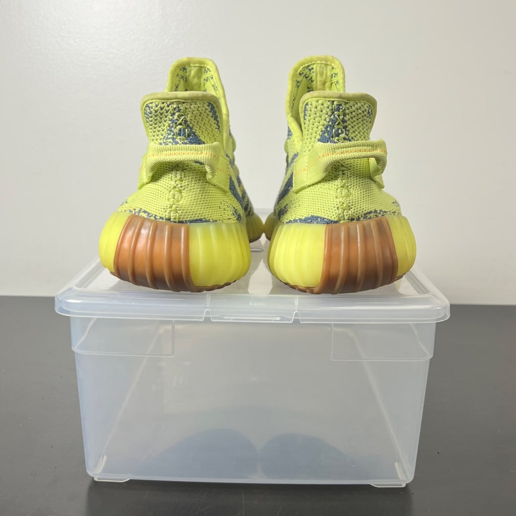 adidas Yeezy Boost 350 V2 Semi Frozen Yellow 11 (Moderately Worn Pre-Owned)adidasSemi Frozen Yellow/Raw Steel/Red - Image 4