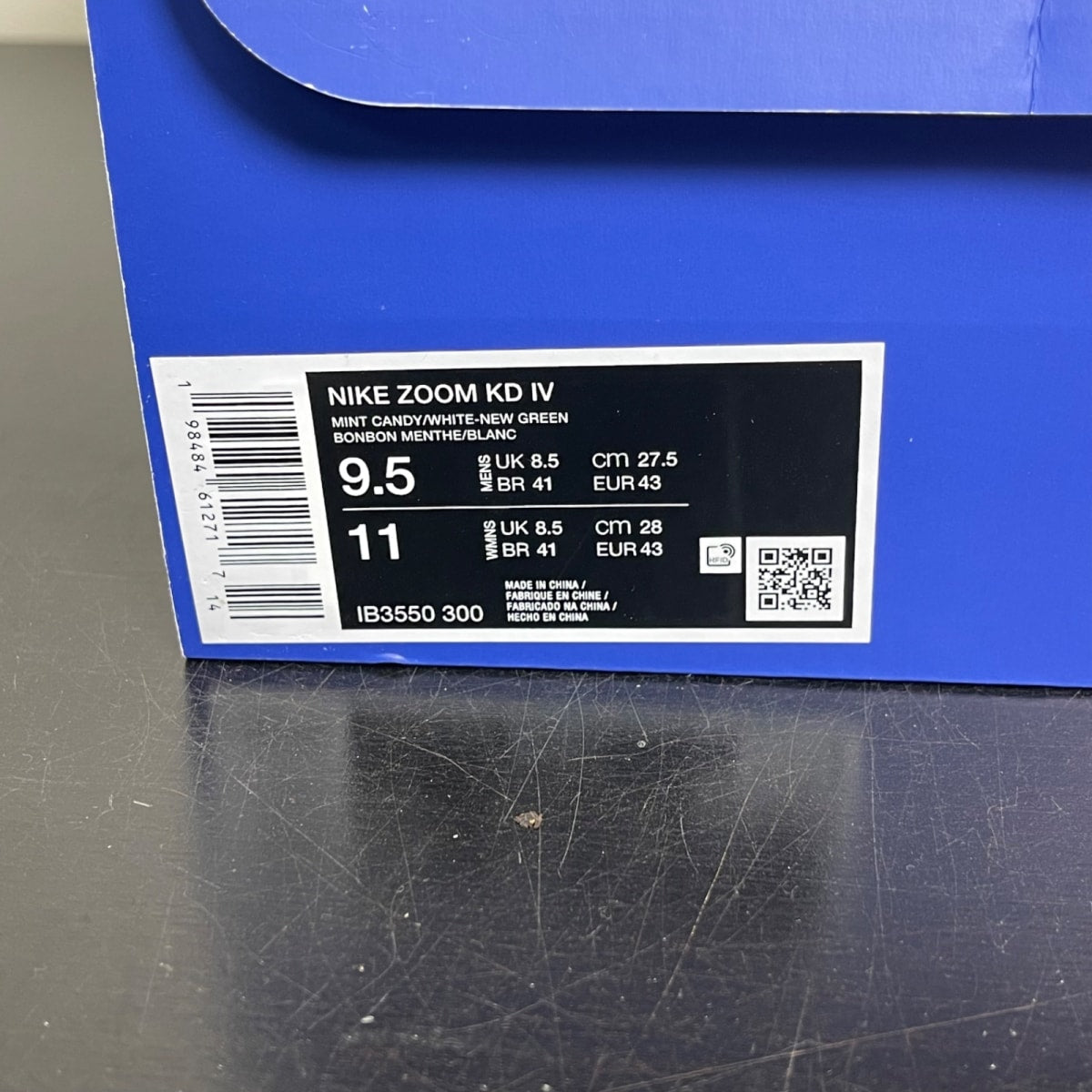 Nike KD 4 Easter (2025) 9.5 (Moderately Worn Pre-Owned)NikeMint Candy/White/New Green - Image 7