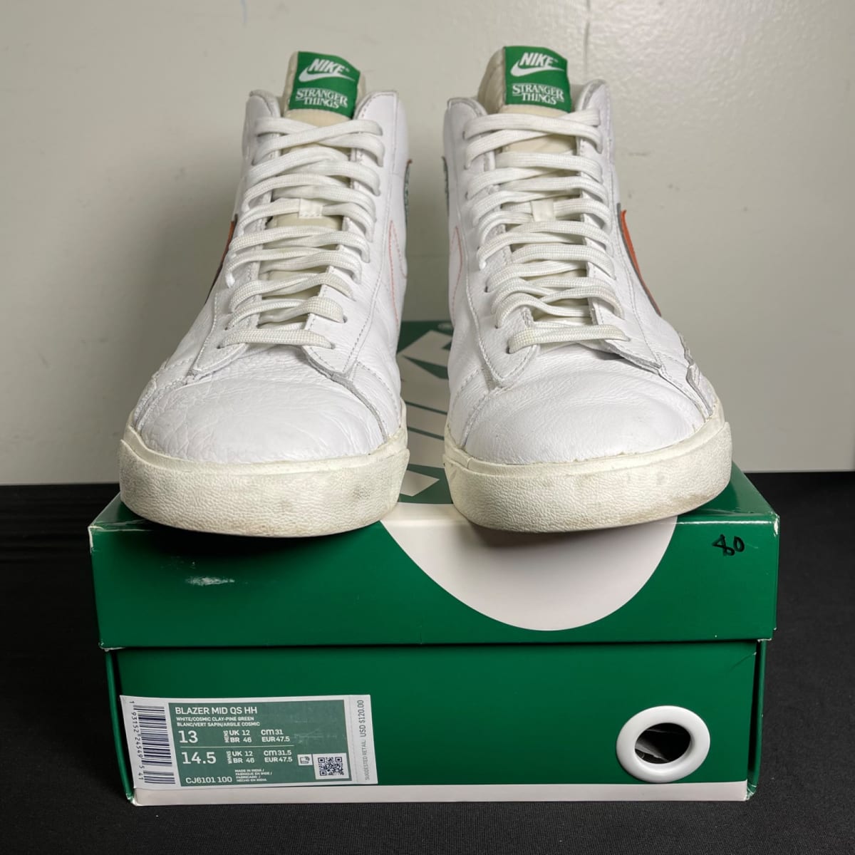 Nike Blazer Mid Stranger Things Hawkins High School (Size 13) - aux