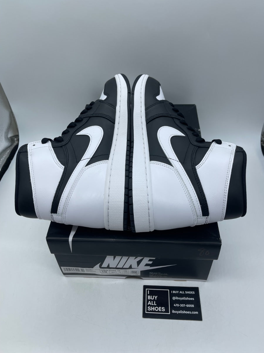 Jordan 1 Retro High OG Black White 10 (Moderately Worn Pre-Owned) - Image 6