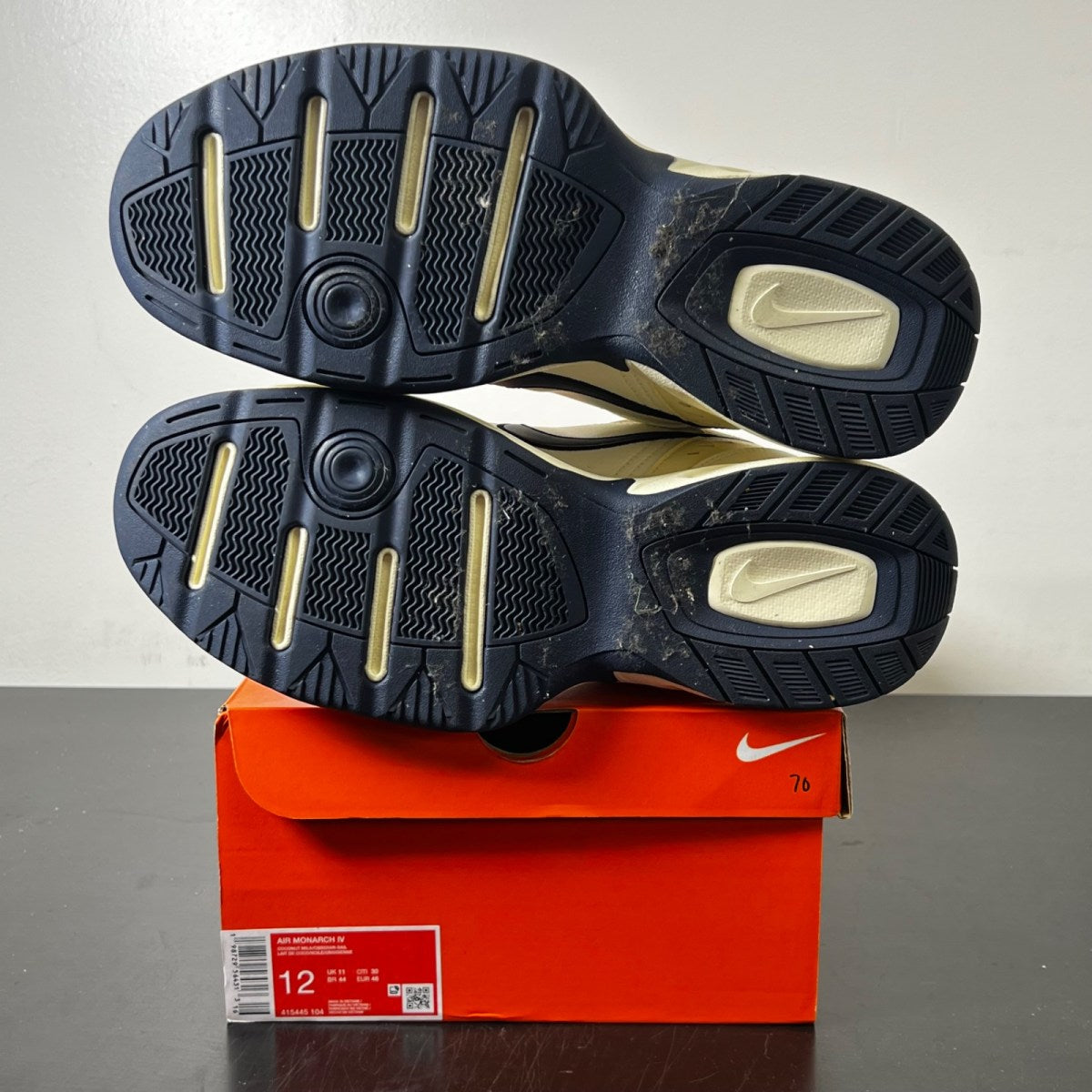Nike Air Monarch IV Coconut Milk Obsidian 12 (Lightly Worn Pre-Owned)NikeCoconut Milk/Sail/Black/Obsidian - Image 6