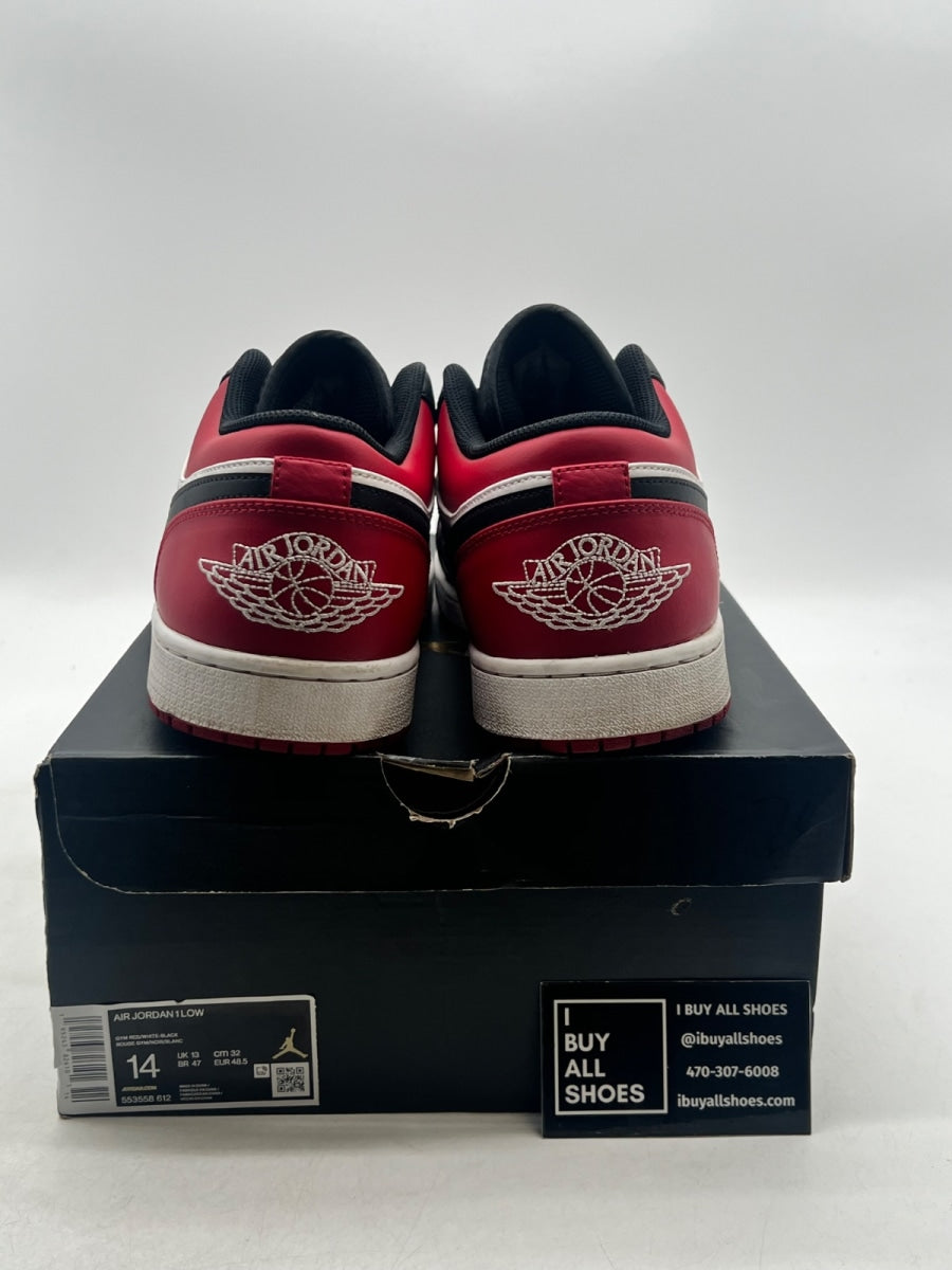 Jordan 1 Low Bred Toe 14 (Lightly Worn Pre-Owned) - Image 3