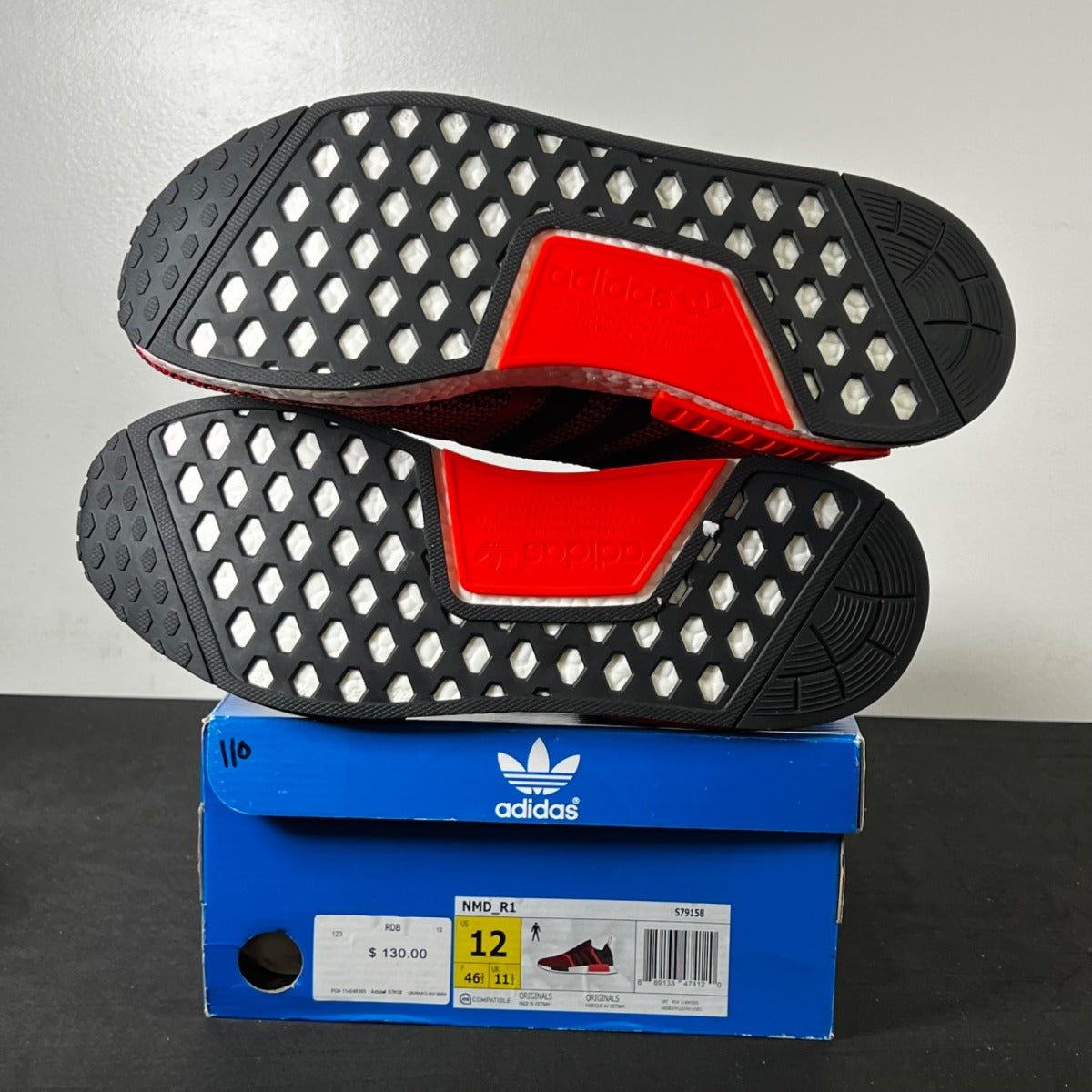 adidas NMD R1 Lush Red 12 (New Pre-Owned)adidasLush Red/Core Black/White - Image 3