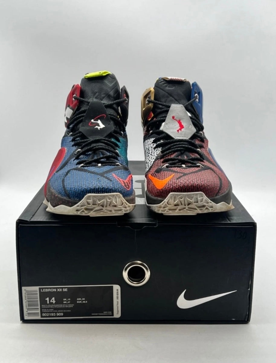 Nike LeBron 12 What the LeBron 14 (Moderately Worn Pre-Owned)NikeMulti-Color/Phantom-Multi-Color - Image 2