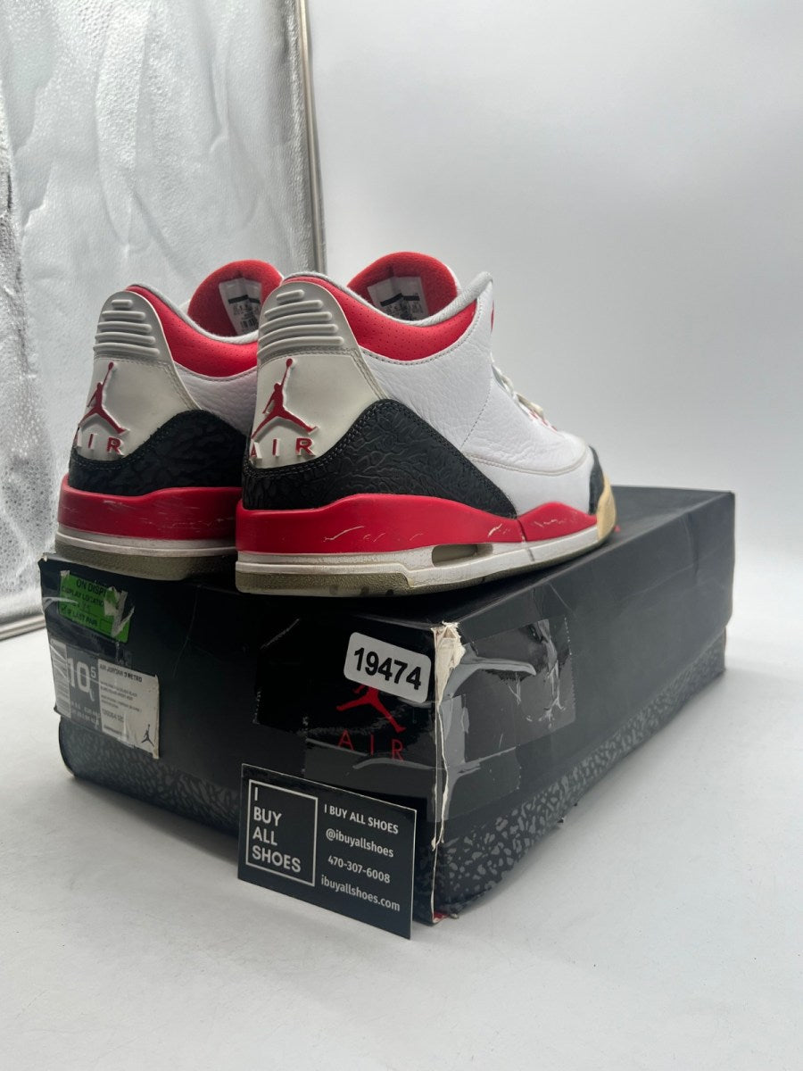 Jordan 3 Retro Fire Red (2013) 10.5 (Heavily Worn Pre-Owned) - Image 3