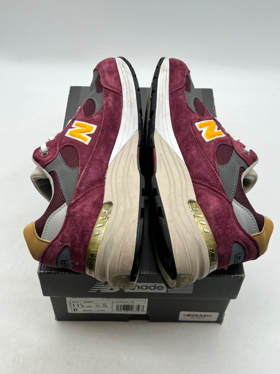 New Balance 992 Burgundy Gold 11.5 (Lightly Worn Pre-Owned)New BalanceBurgundy/Yellow/White - Image 8