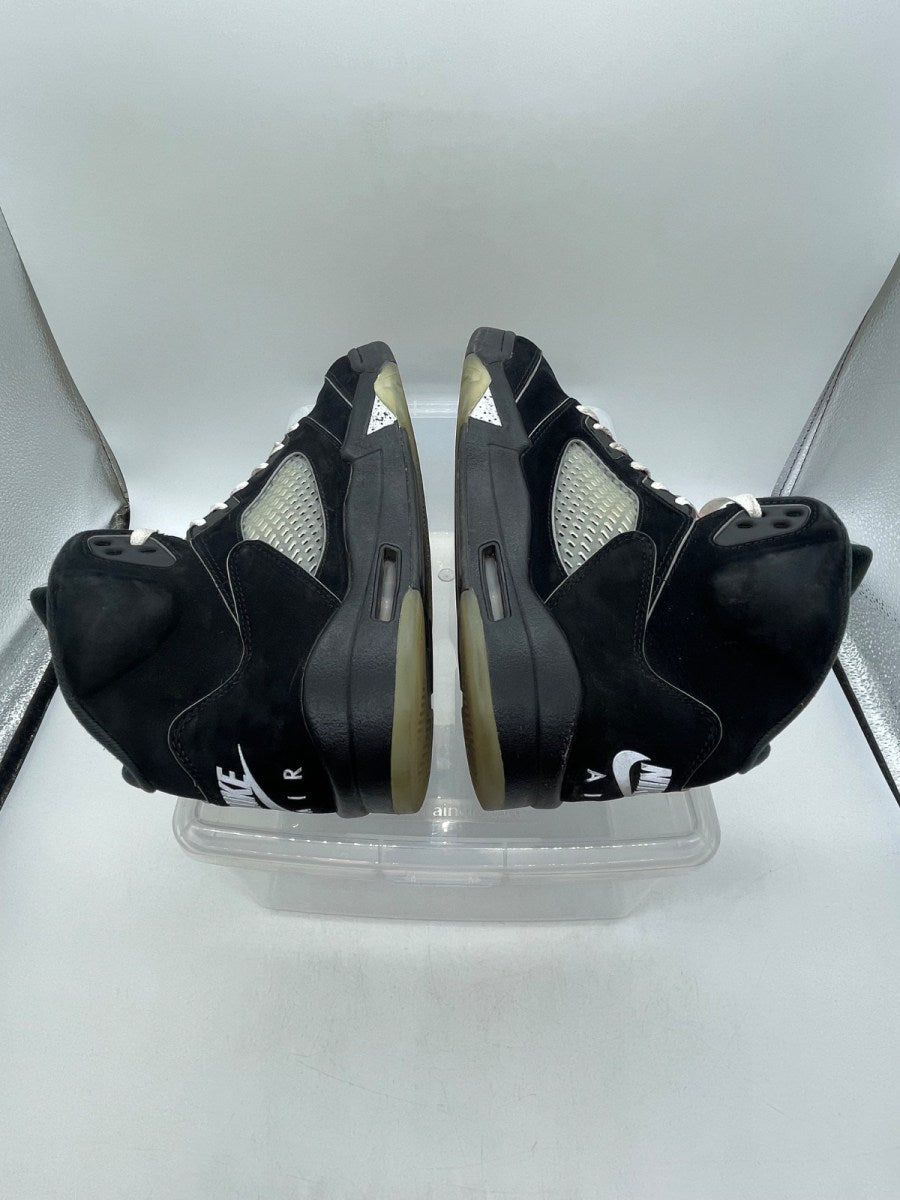Jordan 5 Retro OG Black Metallic Reimagined 10.5 (Moderately Worn Pre-Owned)JordanBlack/White-Metallic Silver-Fire Red - Image 6