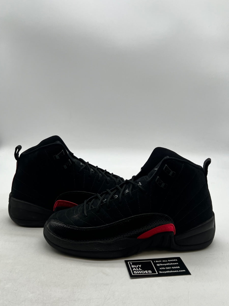 Jordan 12 Retro Black Rush Pink (GS) 9.5Y (Lightly Worn Pre-Owned) - Image 1