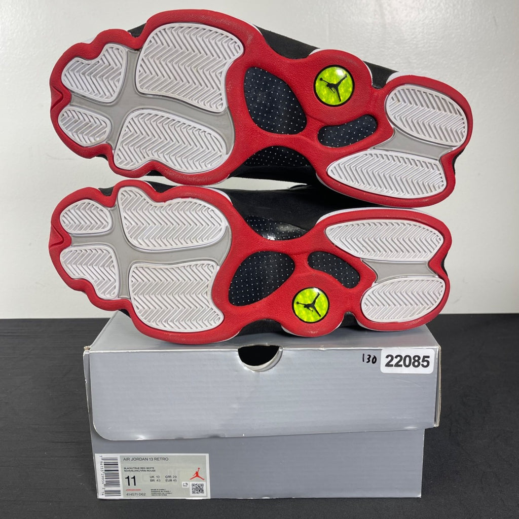 Jordan 13 Retro Playoffs (2023) 11 (Moderately Worn Pre-Owned)JordanBlack/Varsity Red-White-Vibrant Yellow - Image 5