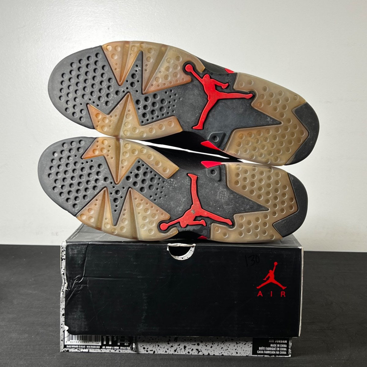 Jordan 6 Retro Infrared Black (2014) (Size 11.5) - aux