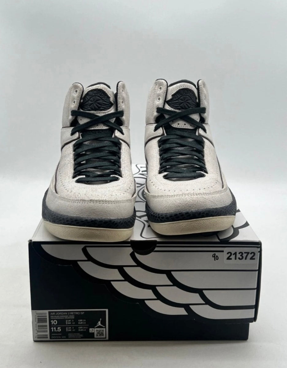Jordan 2 Retro A Ma Maniére Airness 10 (Moderately Worn Pre-Owned)JordanSail/Black-Burgundy Crush - Image 2