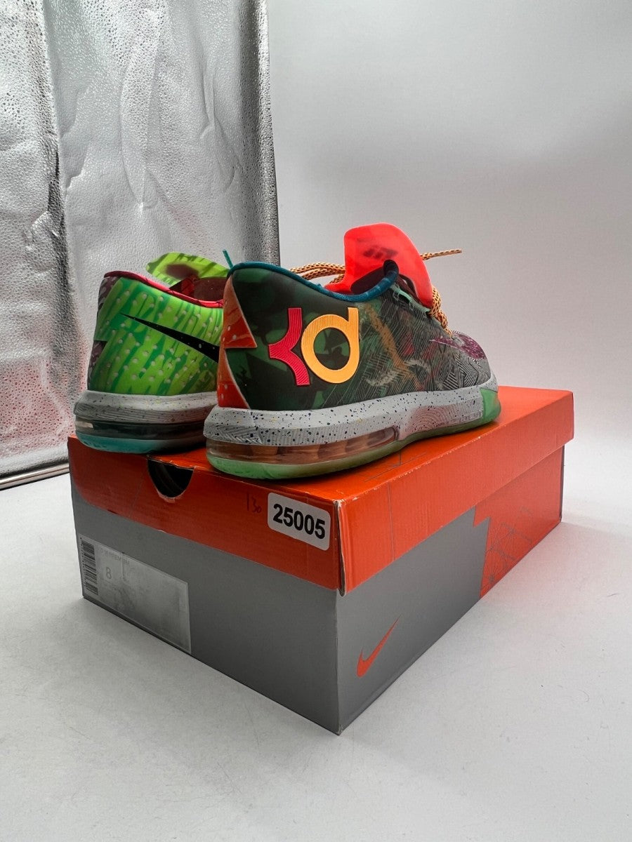 Nike KD 6 What the KD 8 (Lightly Worn Pre-Owned)NikeHoop Purple/Urgent Orange-Shark - Image 5