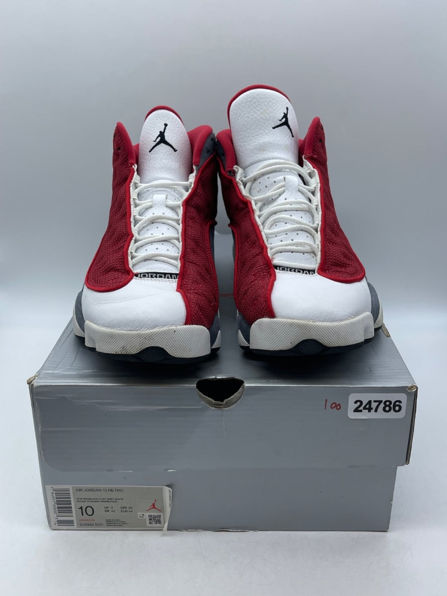 Jordan 13 Retro Gym Red Flint Grey 10 (Moderately Worn Pre-Owned)JordanGym Red/Flint Grey-White-Black - Image 2