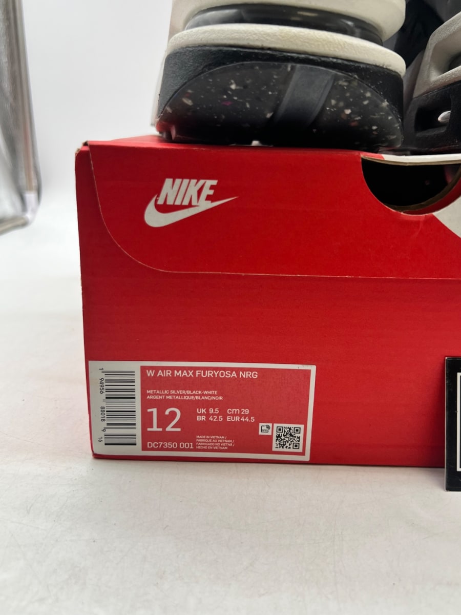 Nike Wmns Air Max Furyosa 'Silver Black' 12 (Lightly Worn Pre-Owned) - Image 6