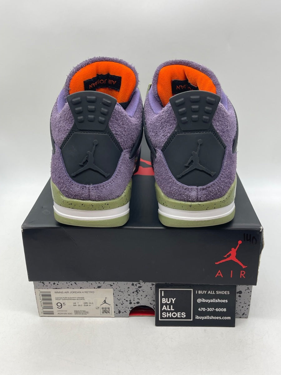 Jordan 4 Retro Canyon Purple (Women's) 9.5W (Moderately Worn Pre-Owned) - Image 3