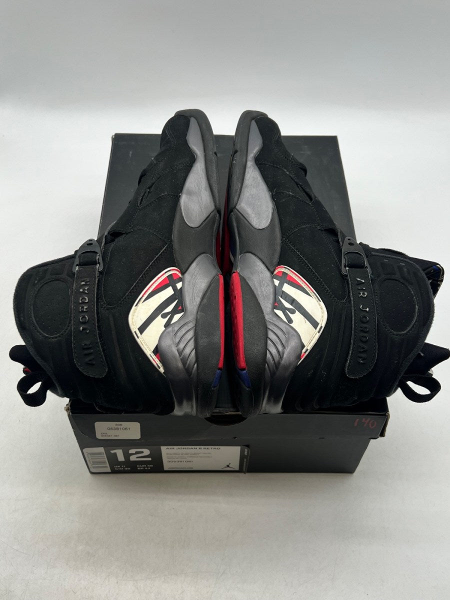Jordan 8 Retro Playoffs (2013) 12 (Moderately Worn Pre-Owned)JordanBlack/True Red-White - Image 8