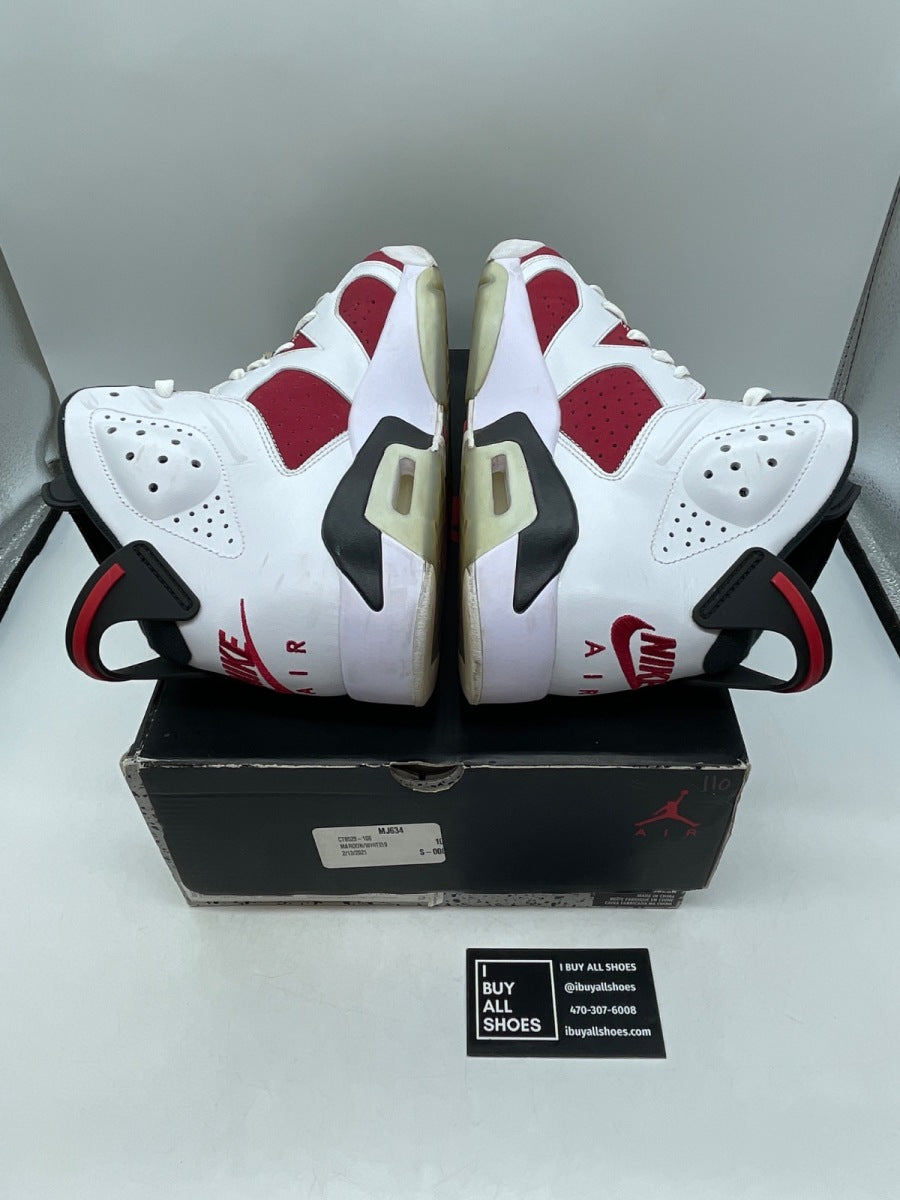 Jordan 6 Retro Carmine (2021) 10 (Moderately Worn Pre-Owned) - Image 6