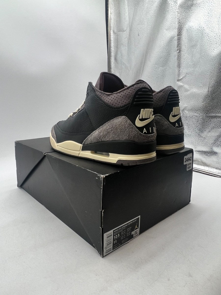 Jordan 3 Retro OG SP A Ma Maniére While You Were Sleeping (Women's) 12.5W (Lightly Worn Pre-Owned)JordanBlack/Black/Flat Pewter/Violet Ore - Image 6
