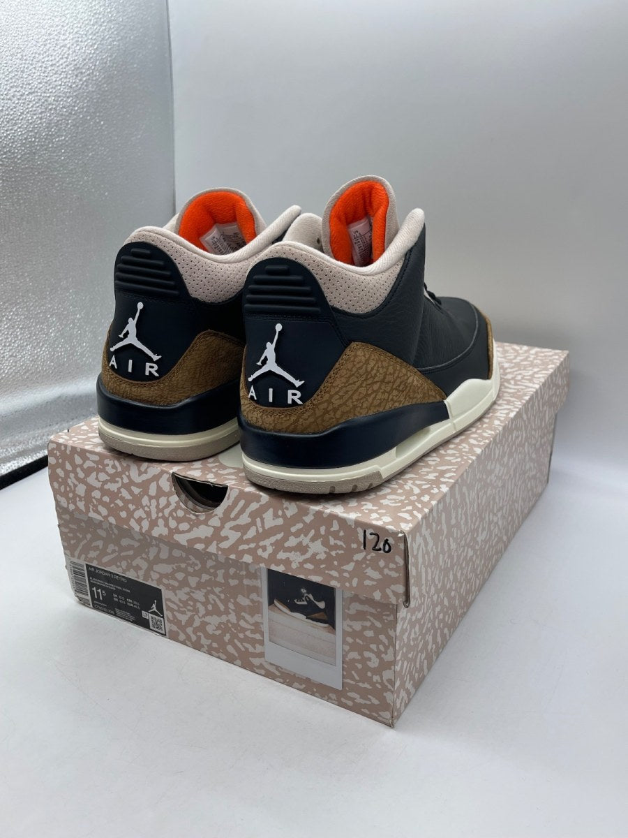 Jordan 3 Retro Desert Elephant 11.5 (Moderately Worn Pre-Owned)JordanBlack/Rush Orange/Fossil Stone/Sail - Image 5