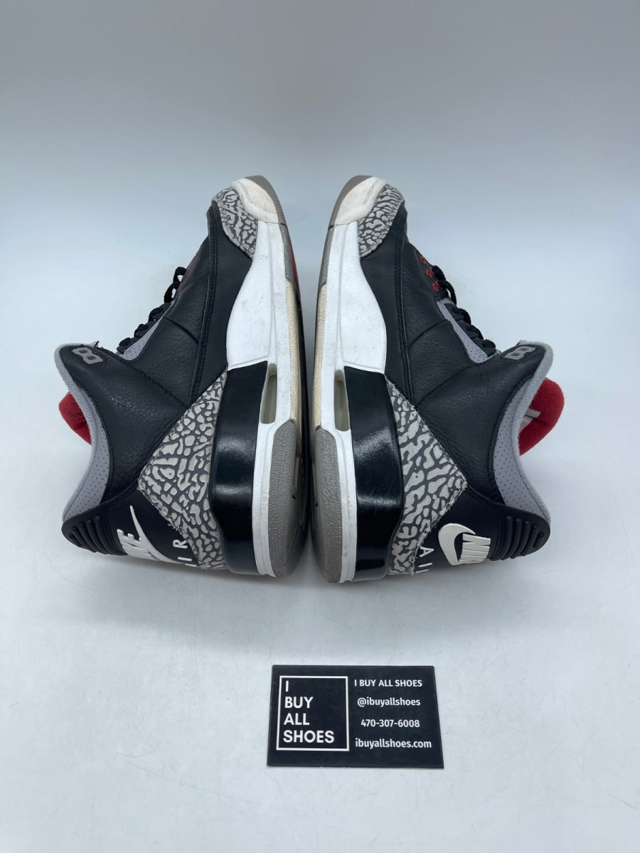Jordan 3 Retro Black Cement (2018) 10 (Heavily Worn Pre-Owned) - Image 6