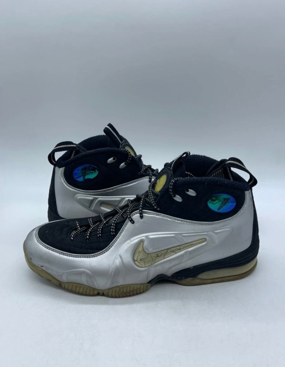 Nike Air 1/2 Cent Silver 11 (Heavily Worn Pre-Owned)NikeBlack/Metallic Silver - Image 1