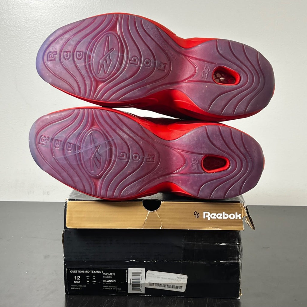 Reebok Question Mid Teyana Taylor Primal Red (Women's) 12W (VNDS Pre-Owned)ReebokPrimal Red/Ice - Image 6