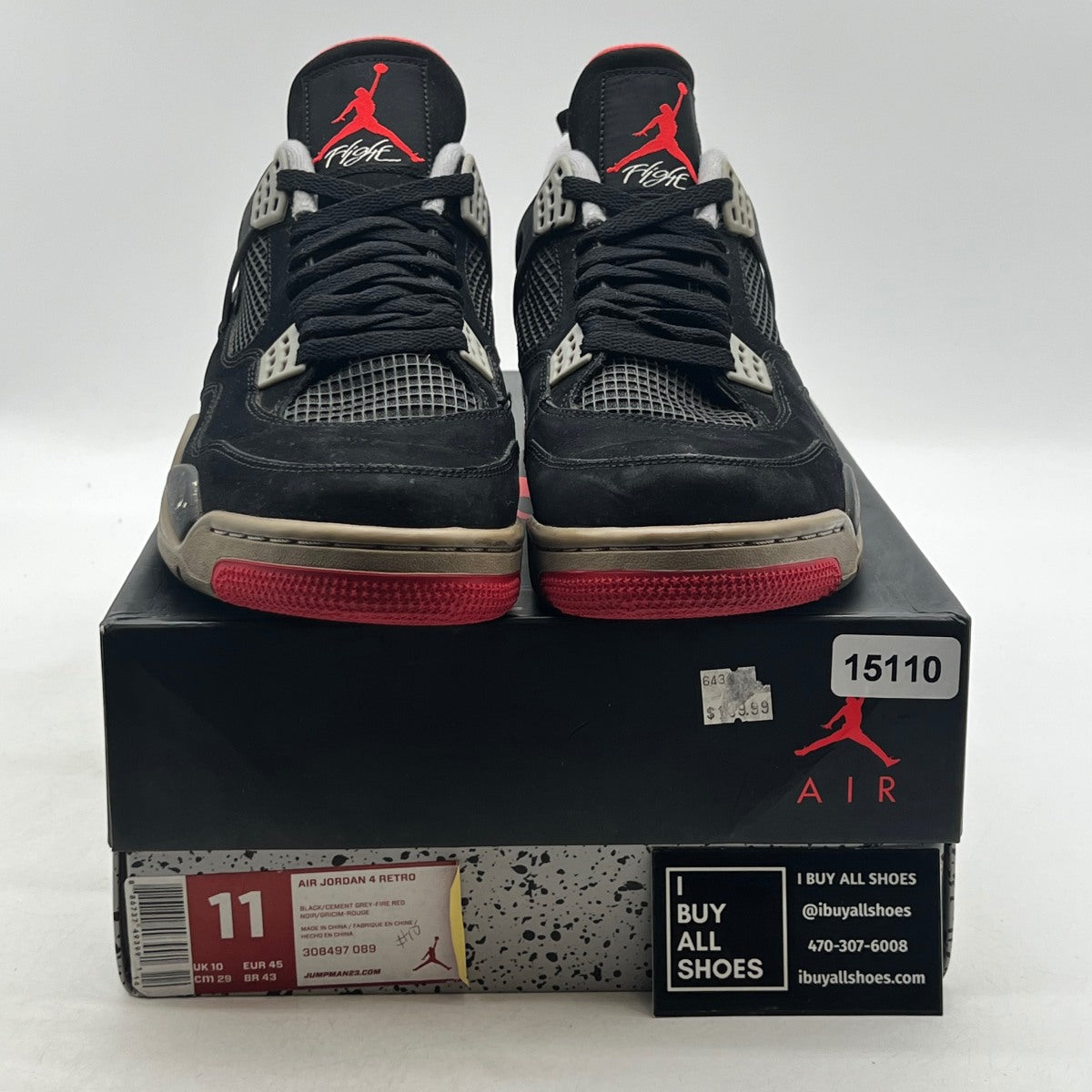 Jordan 4 Retro Black Cement (2012) - Image 2