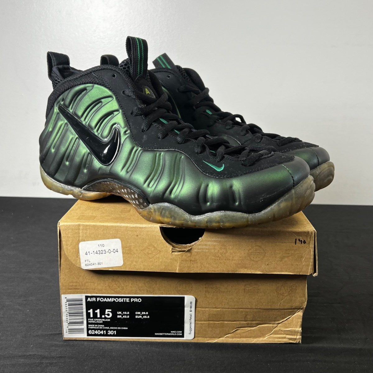 Nike Air Foamposite Pro Pine Green (Size 11.5) - Image 1