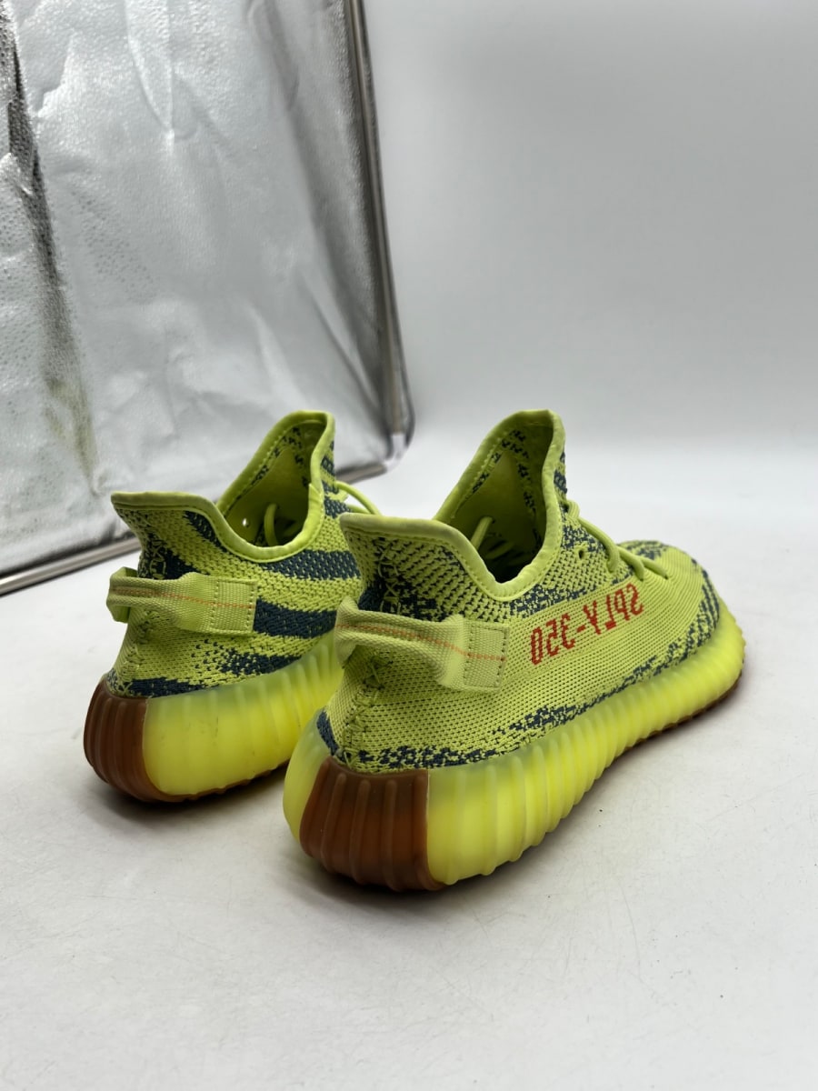 adidas Yeezy Boost 350 V2 Semi Frozen Yellow 8.5 (Lightly Worn Pre-Owned) - Image 3