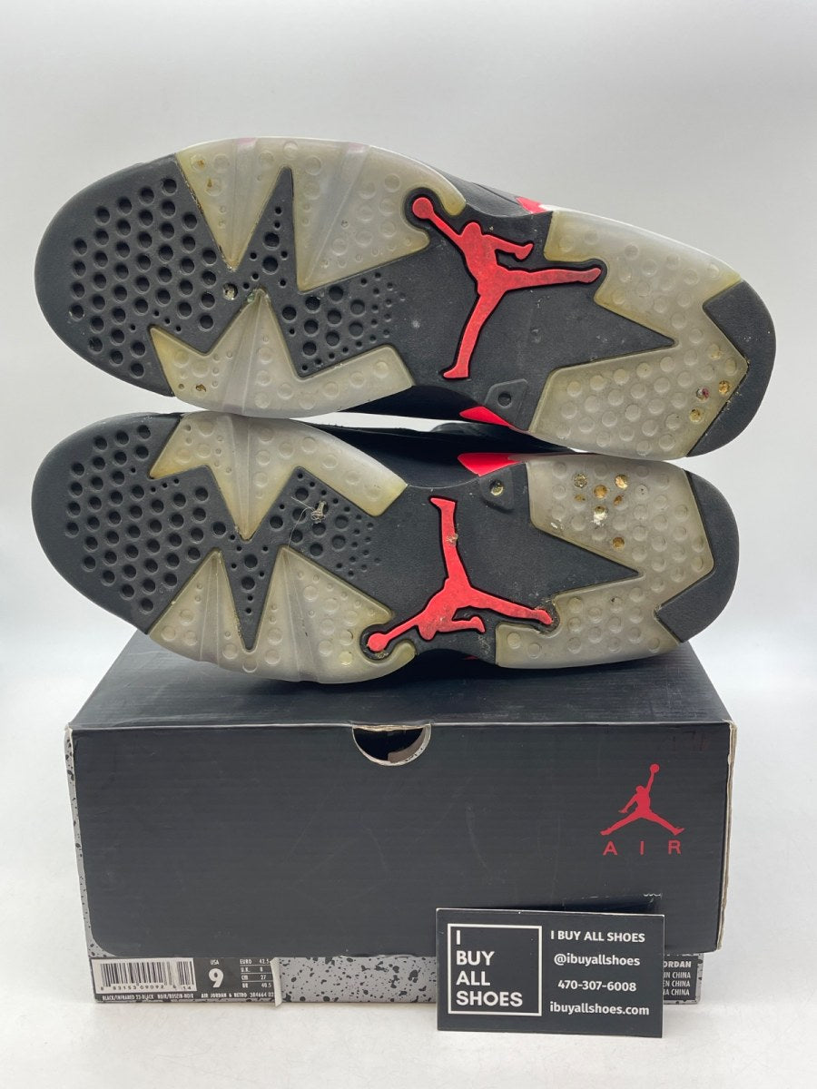 Jordan 6 Retro Infrared Black (2014) 9 (Moderately Worn Pre-Owned) - Image 7