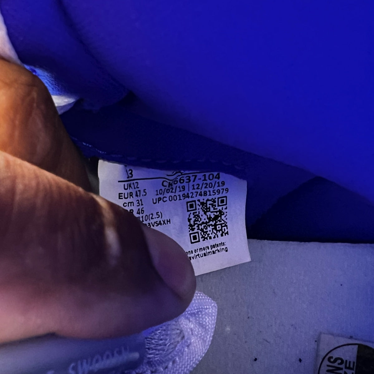 Jordan 1 Retro High Zoom White Racer Blue (Size 13) - Image 6