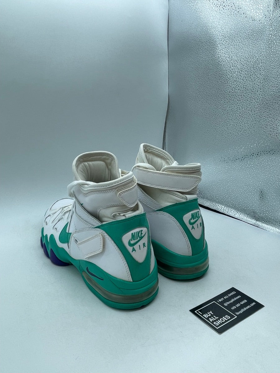 Nike Air Max 2 Strong White Violet Atomic Teal 13 (Moderately Worn Pre-Owned) - Image 4