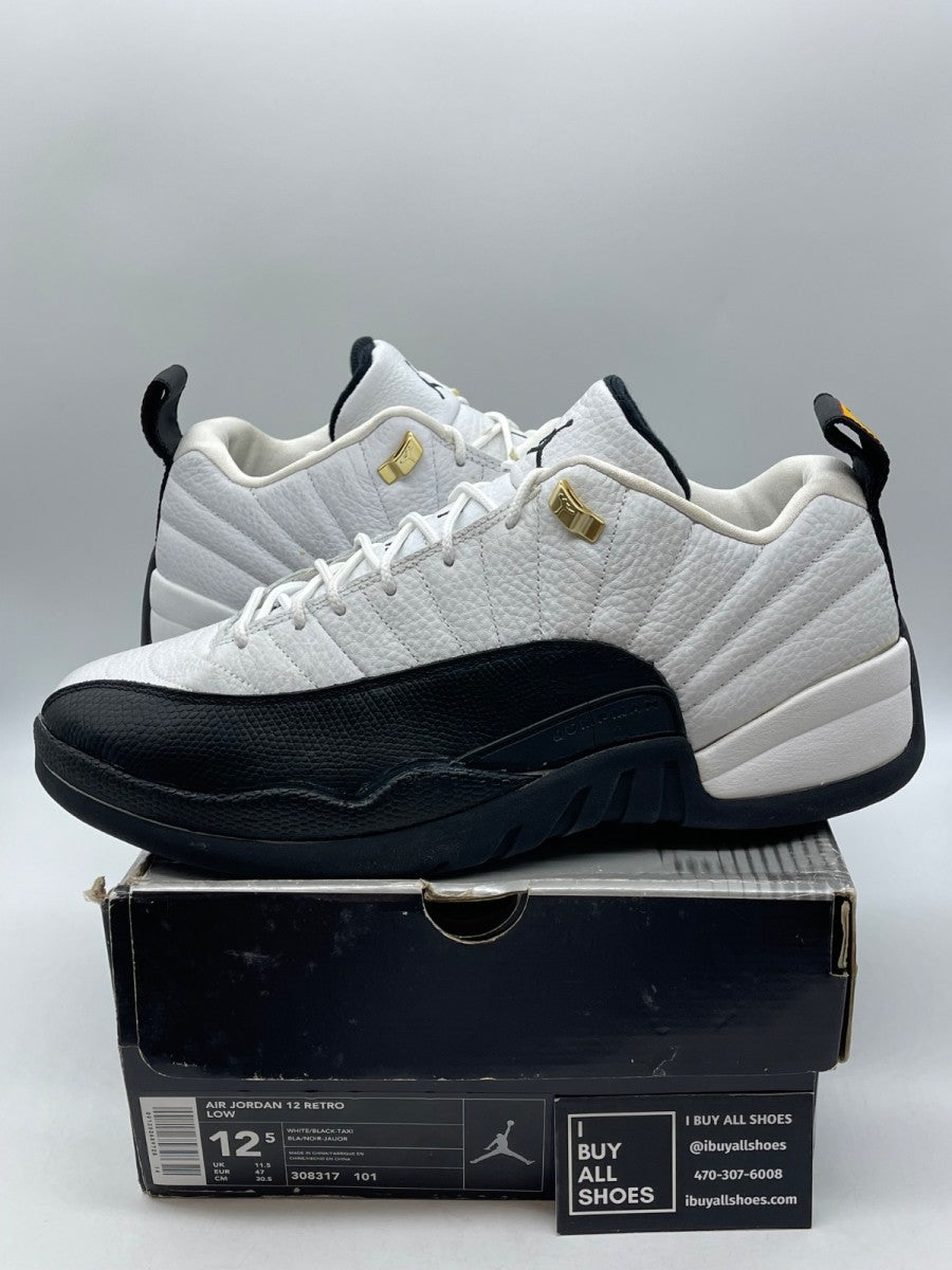 Jordan 12 Retro Low Taxi (2004) 12.5 (Moderately Worn Pre-Owned) - Image 1