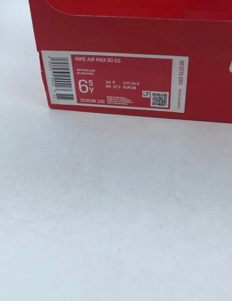 Nike Air Max 90 Swooshfetti (GS) 6Y (Lightly Worn Pre-Owned)NikeWhite/Black - Image 9